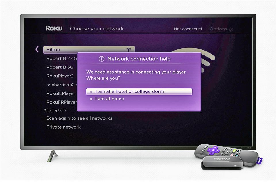 Roku Hotel and Dorm Connect