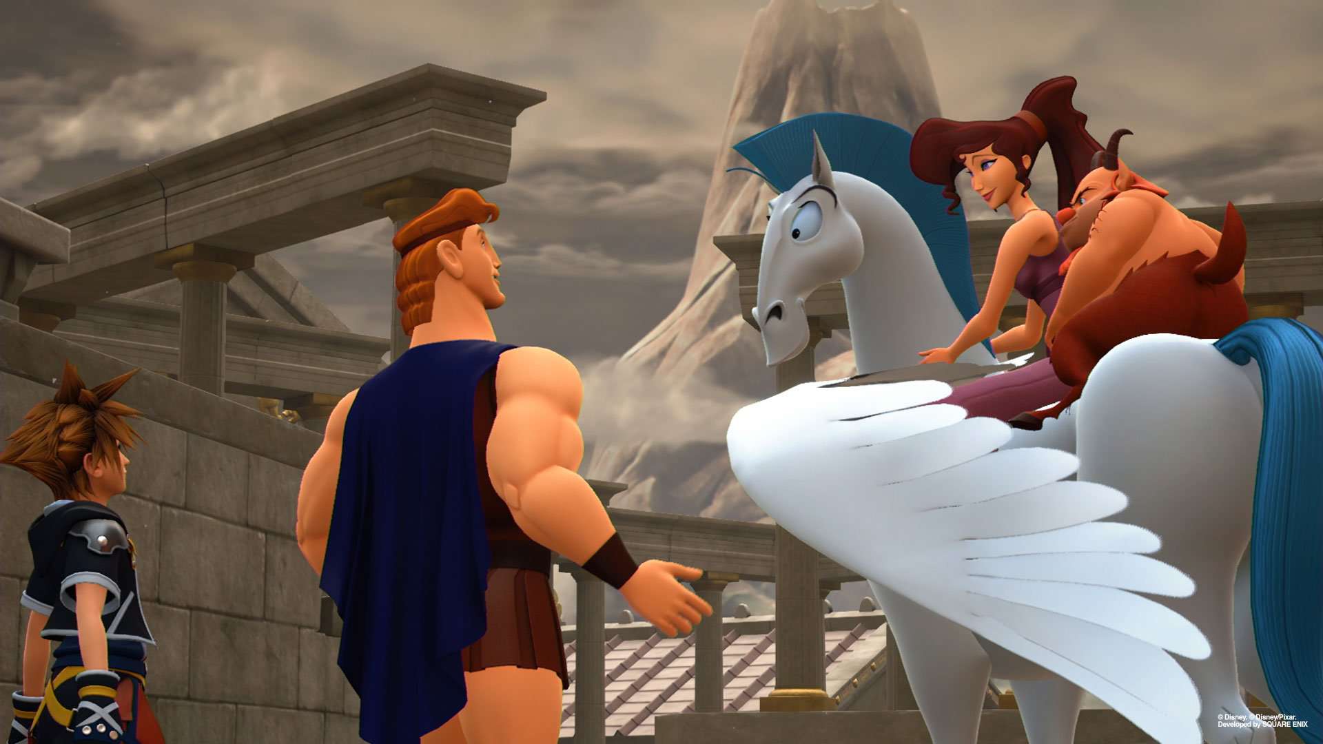 Screenshot z Kingdom Hearts.