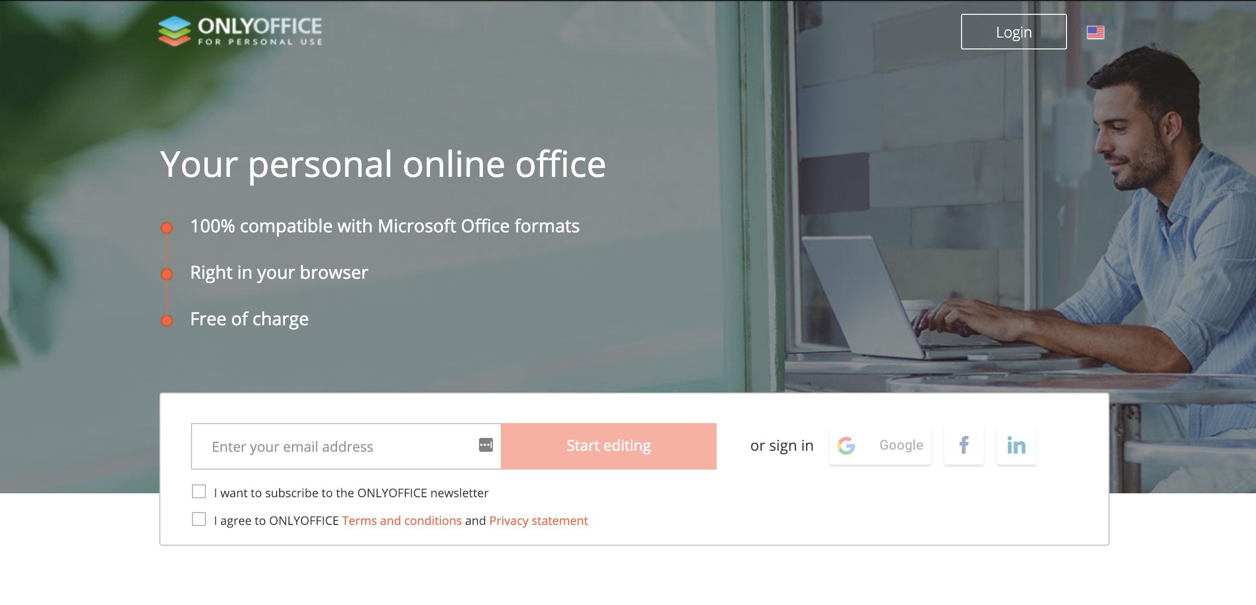 Web bezplatné alternativy Microsoft Office ONLYOFFICE.