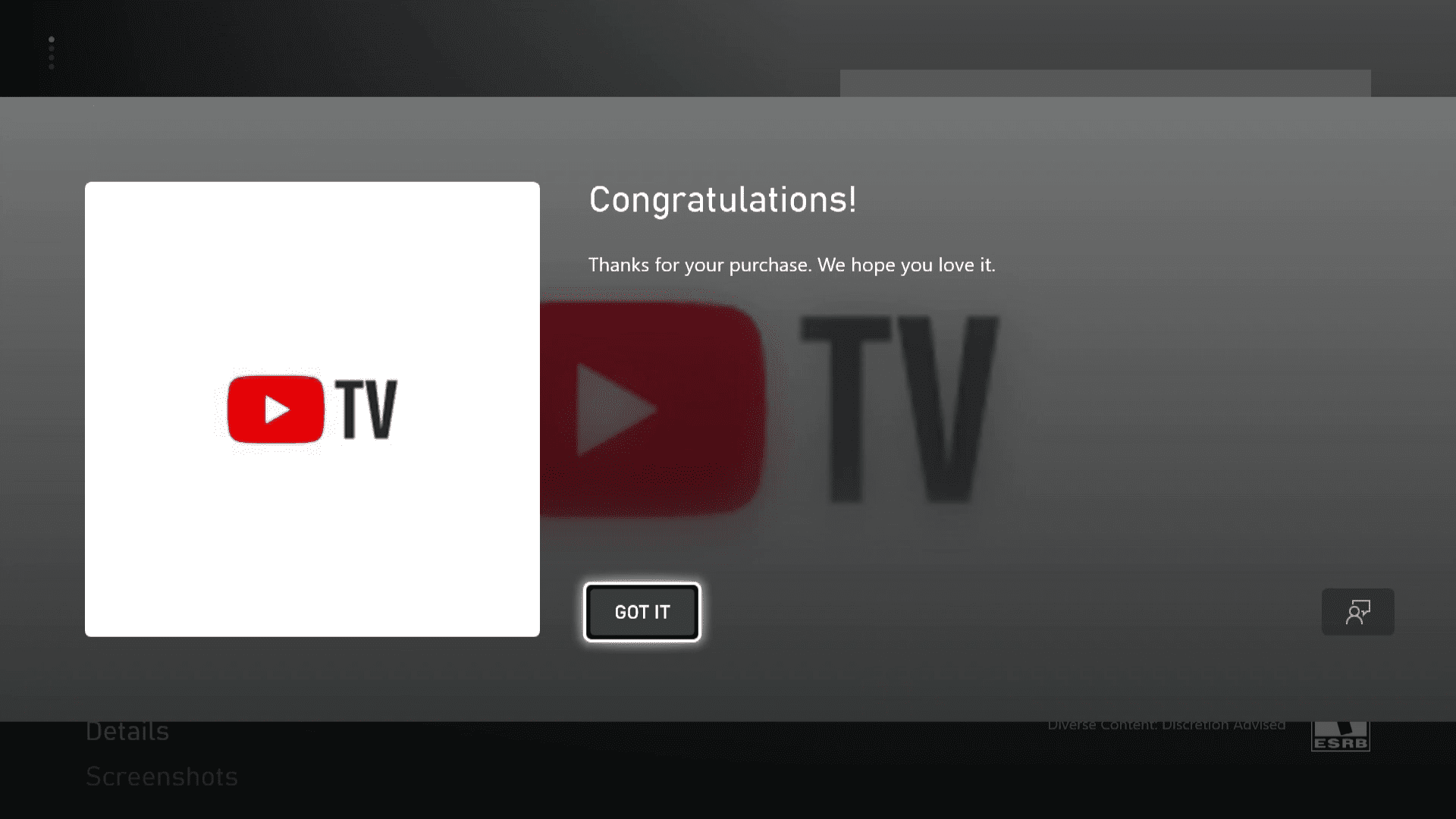 YouTube TV na Xbox Series X | S.