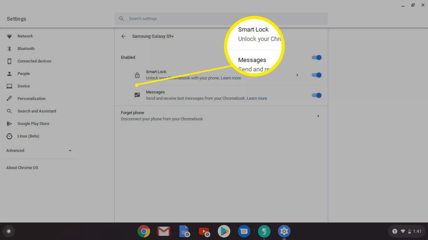 Smart Lock je nyní v Chromebooku povolen.