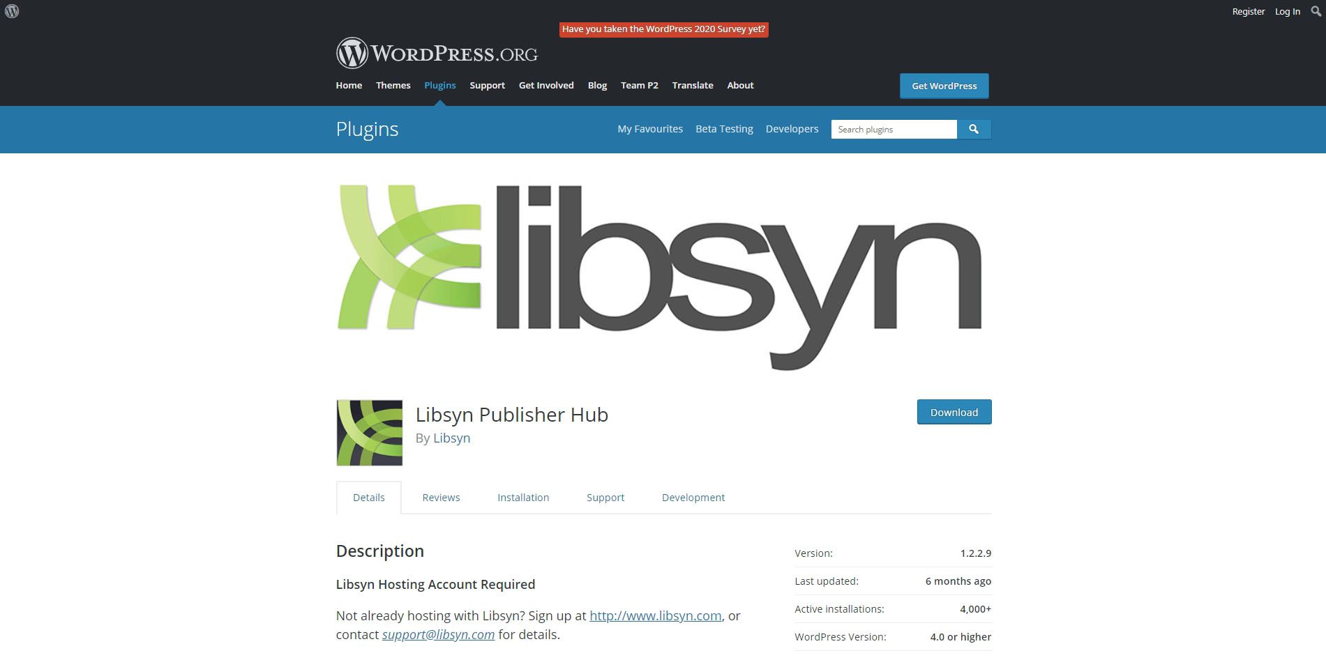 Web Libsyn.