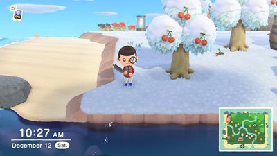 Screenshot postavy Animal Crossing New Horizons se sekerou