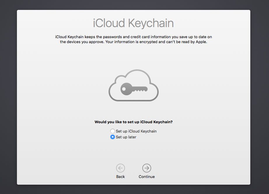 Nastavte iCloud Keycain