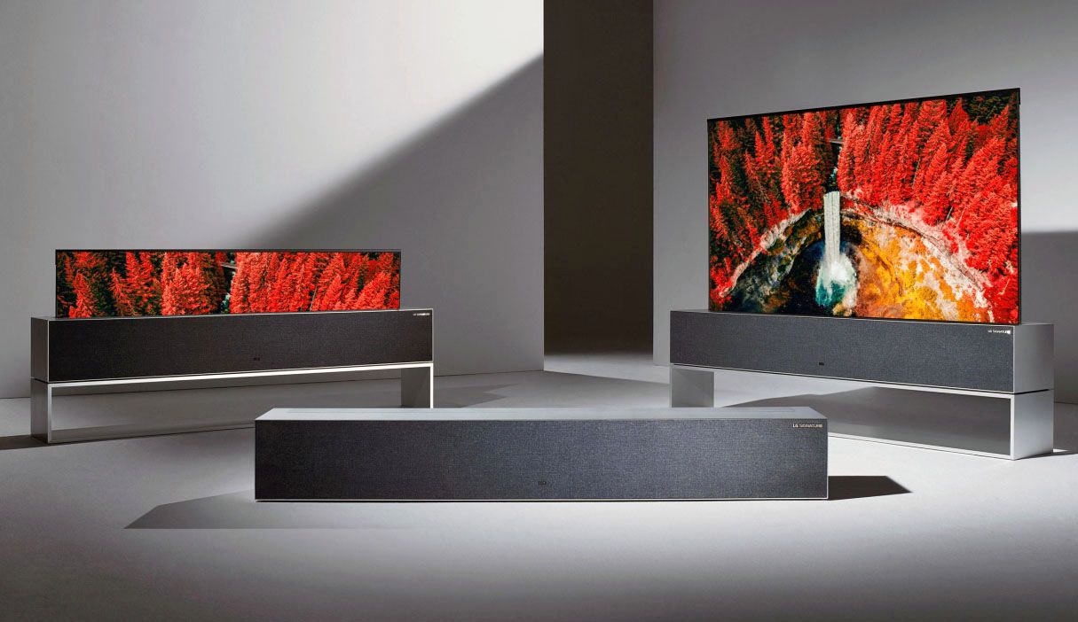 Rolovací televizor LG OLED Ultra HD - duální zobrazení