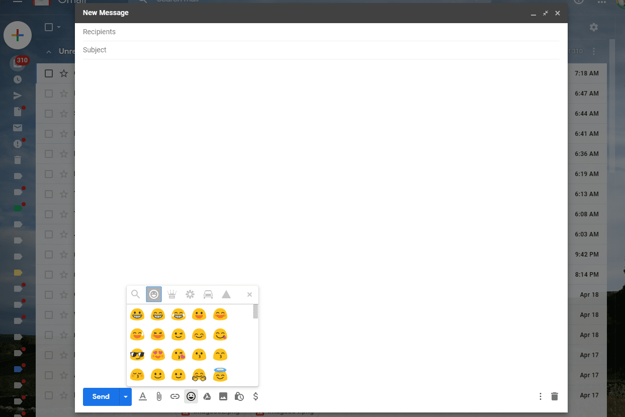 Emodži v Gmailu