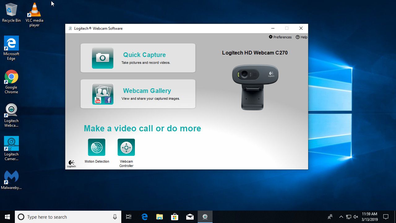 Software Logitech Webcam pro Windows 10