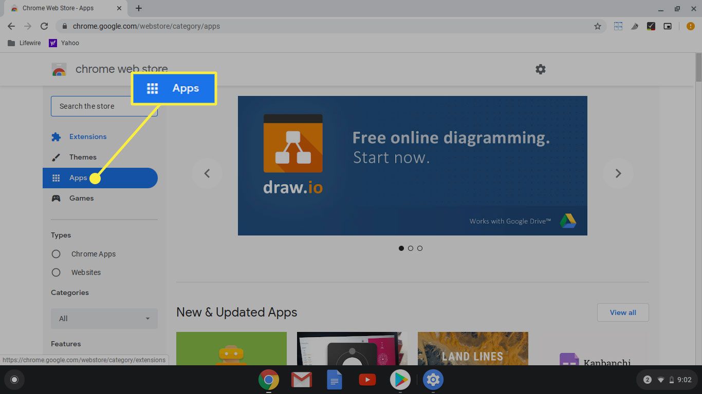 Nadpis Aplikace ve webovém obchodě Chrome