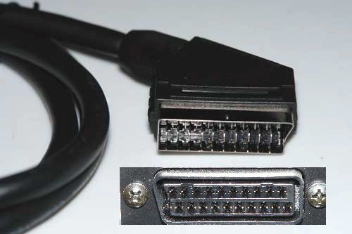 Kabel SCART a připojení