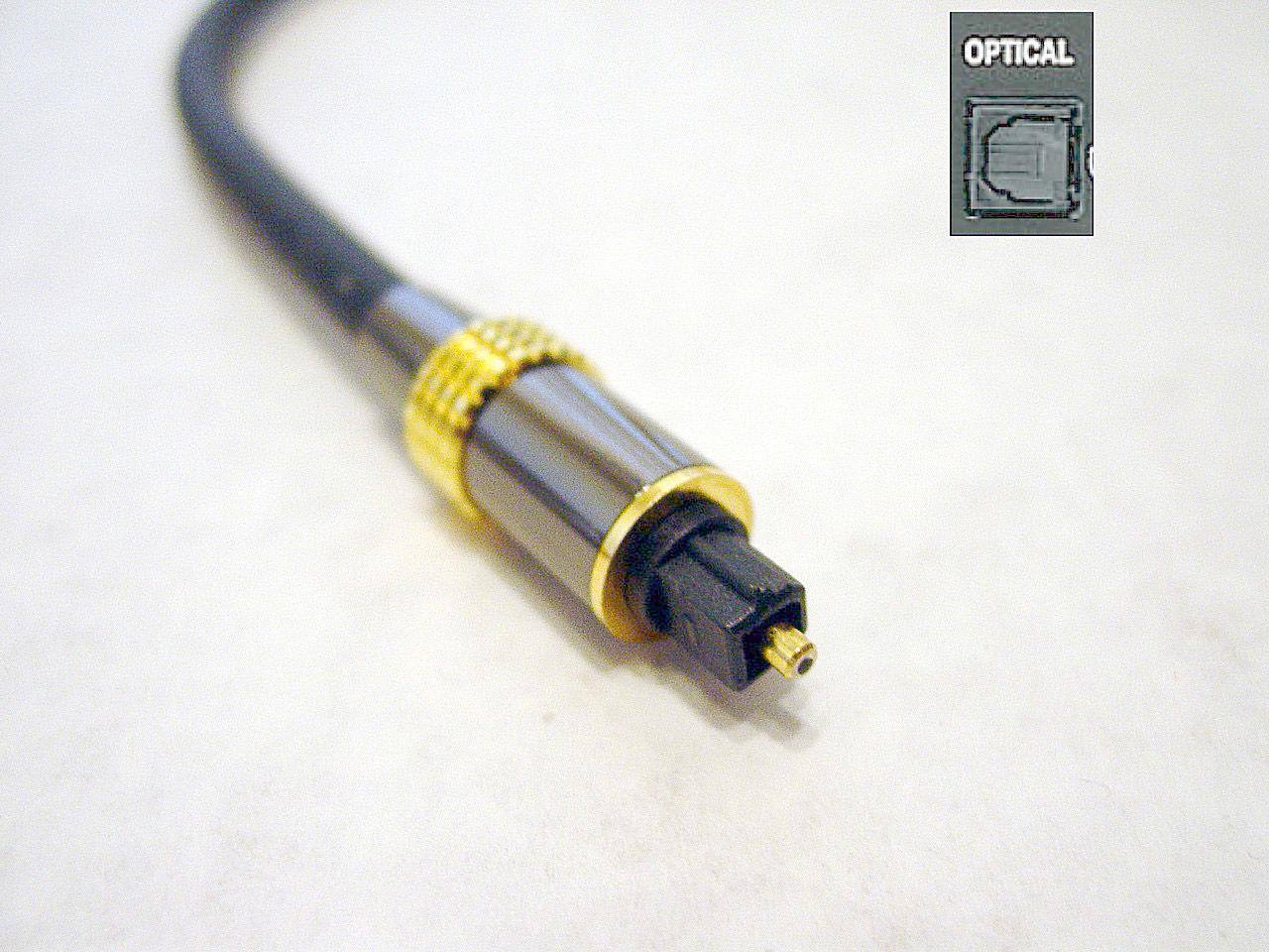 Digitální optický audio kabel a připojení
