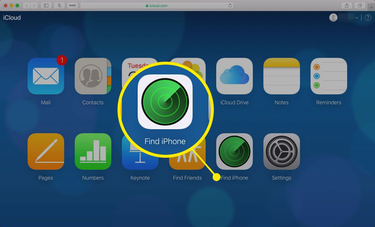 Najděte iPhone na iCloudu online