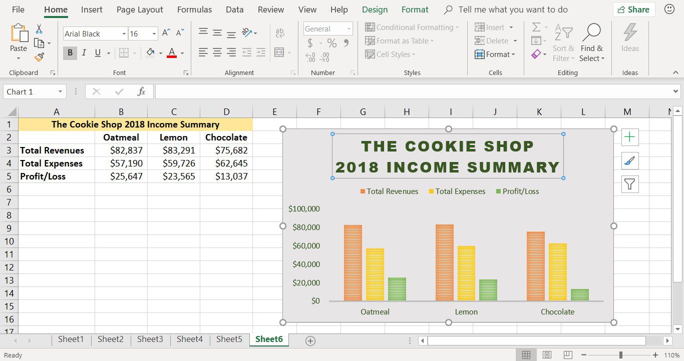 Snímek obrazovky ukazující, jak změnit vzhled textu nadpisu grafu v aplikaci Excel