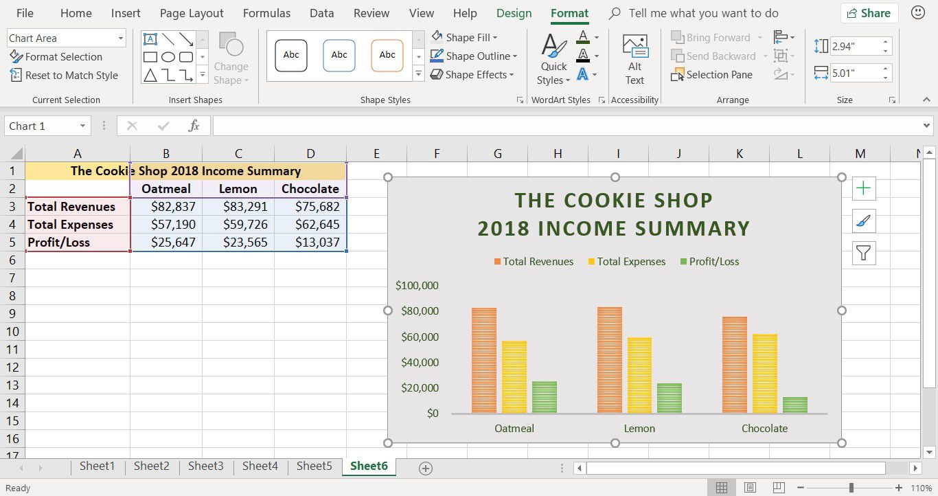 Snímek obrazovky ukazující, jak změnit barvu textu sloupcového grafu v aplikaci Excel