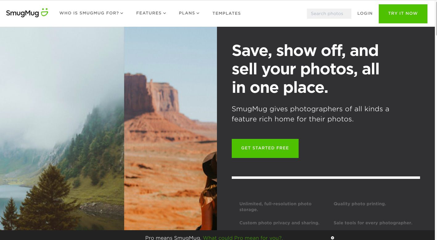 Web pro sdílení fotografií a videa SmugMug