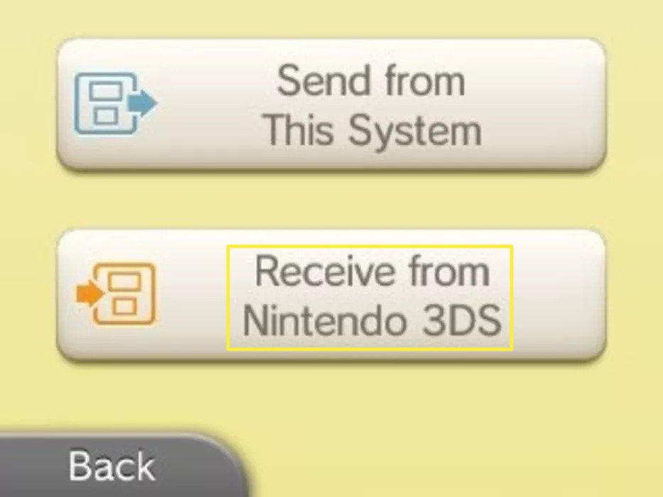 Klepněte na Přijmout z Nintendo 3DS.