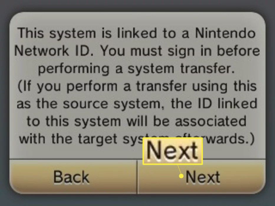 Vyberte Další a zadejte své heslo pro Nintendo Network ID.