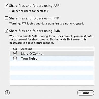 Sdílení souborů s OS X 10.5 - Sdílejte soubory Mac s Windows XP