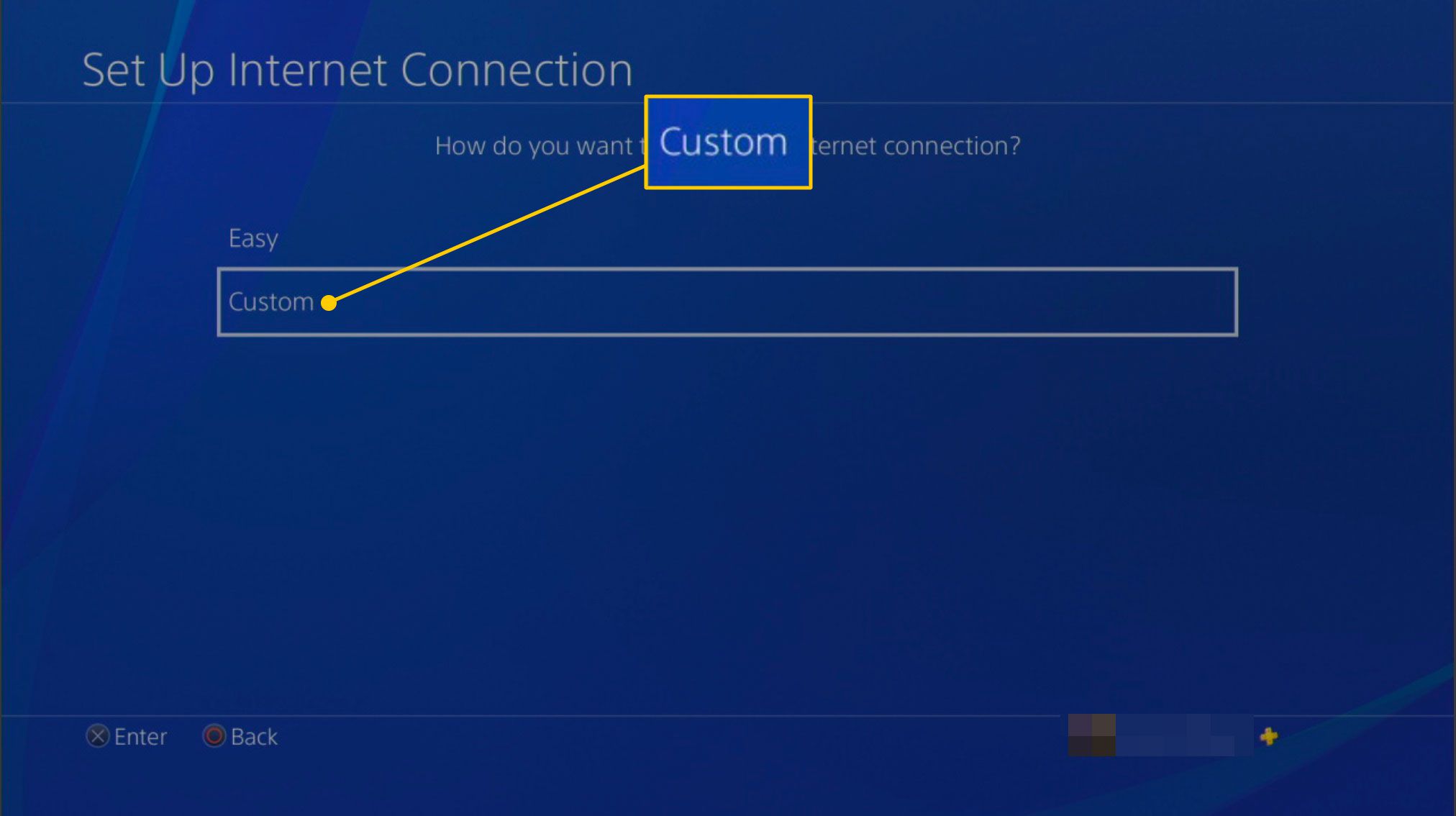 Nastavte připojení k internetu na systému PS4