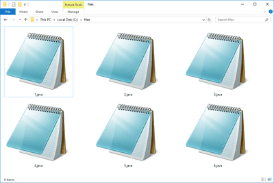 Soubory JAVA ve Windows 10, které se otevírají v programu Poznámkový blok