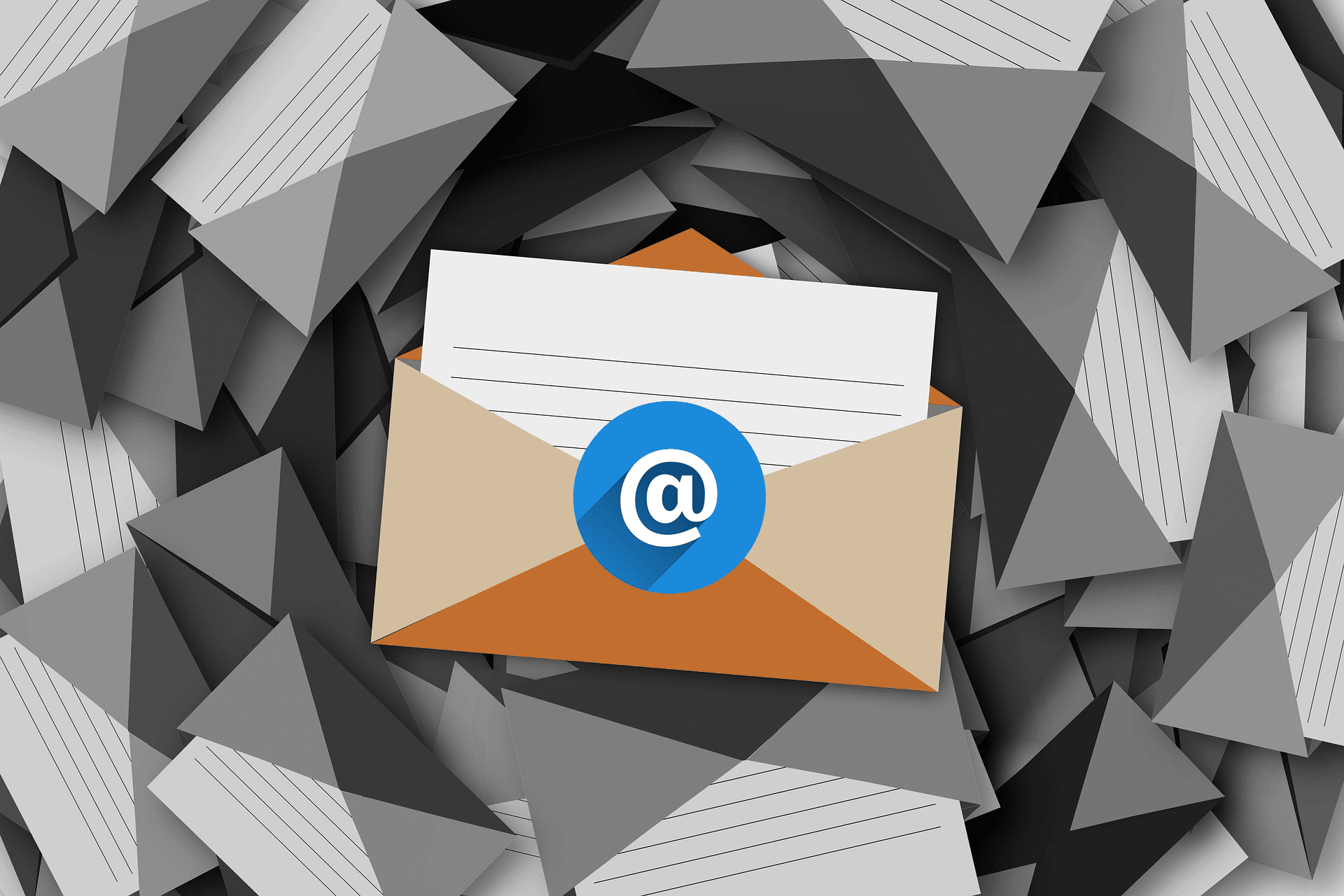 E-mail a obálka ilustrace