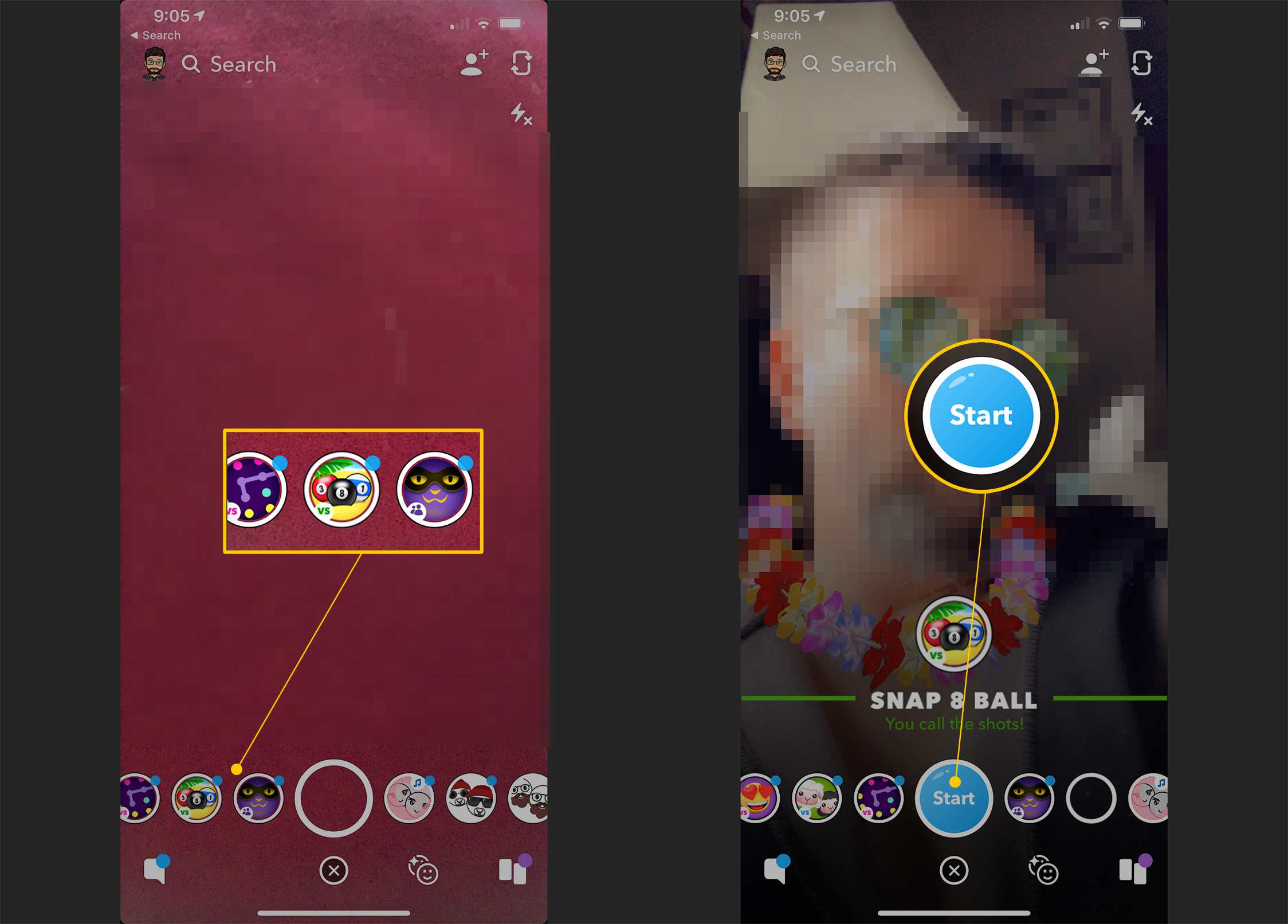 Snappables: Jak hrát hry Snapchat 3