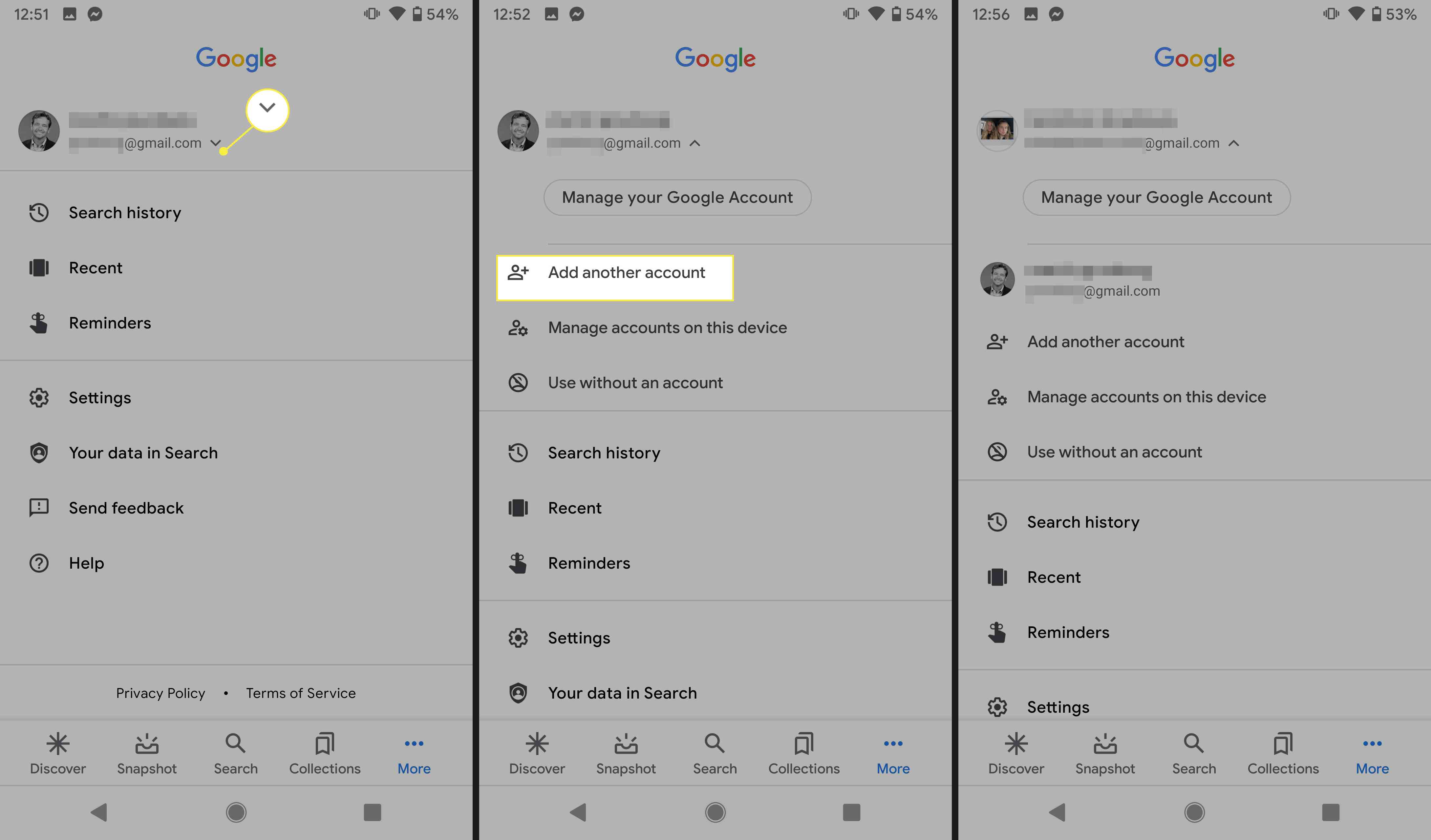 Přidejte nový účet do zařízení Google Android