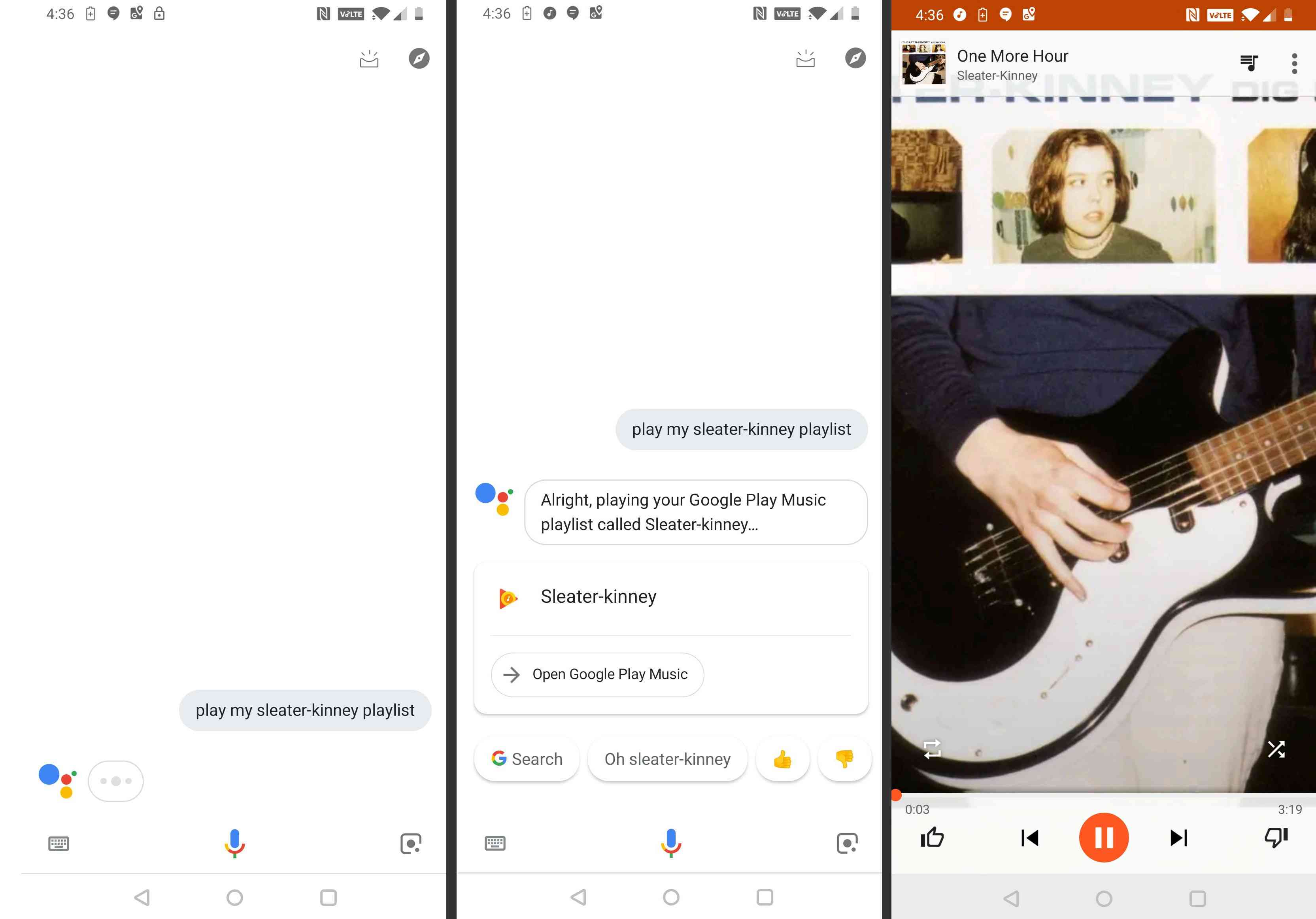 jak přimět Google Assistant k přehrávání místního seznamu skladeb.