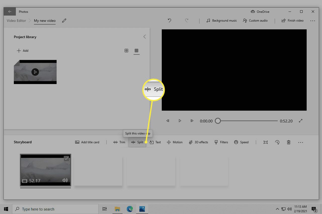 Video uvedené v části Storyboard aplikace Windows 10 Photos