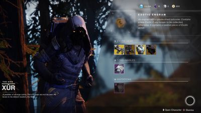 Xur, prodejce Exotics v Destiny 2