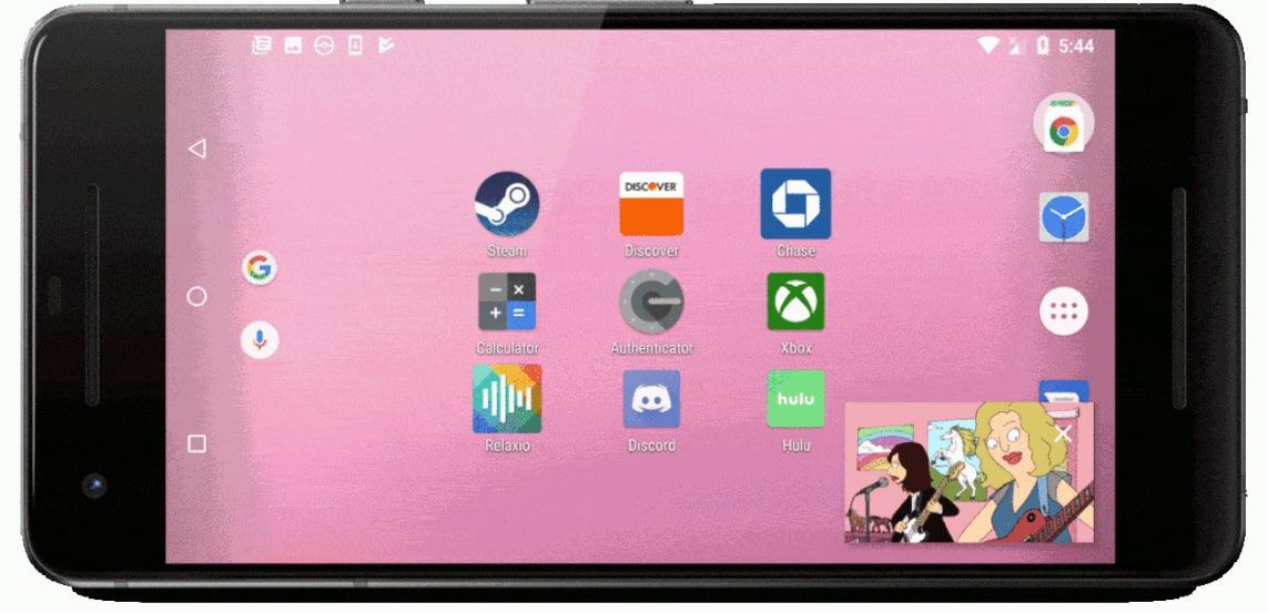 Na domovské obrazovce Androidu se video YouTube zobrazuje ve formě miniatur
