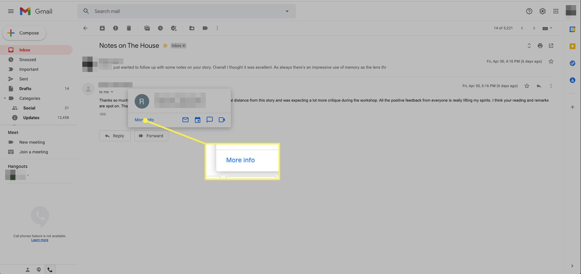 Gmail Přidat kontakty další informace