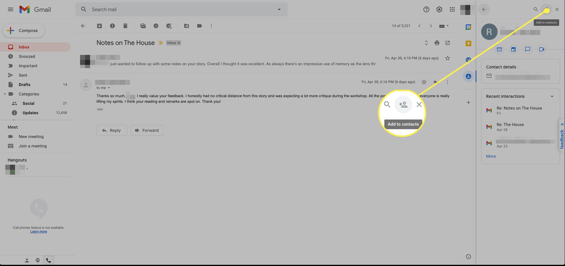 Přidat Gmail do kontaktů