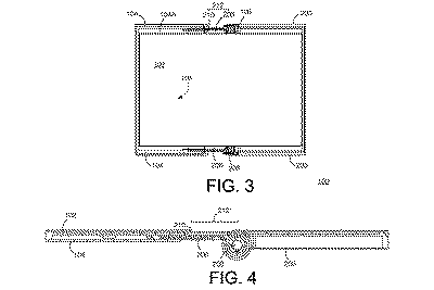 patentová ilustrace pro elektronické zařízení s flexibilním displejem
