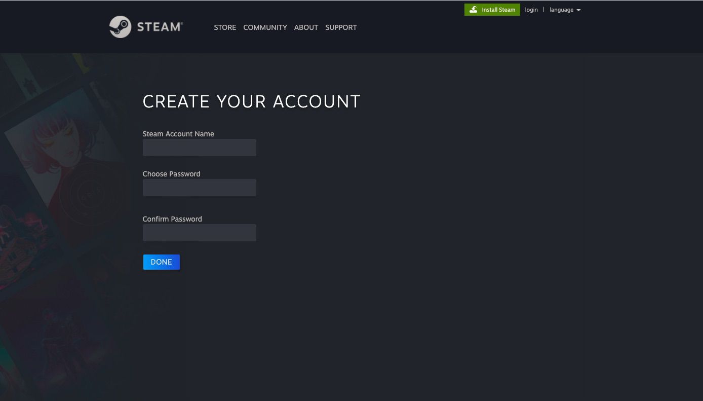 Přidejte název svého účtu Steam a ověřte své heslo.