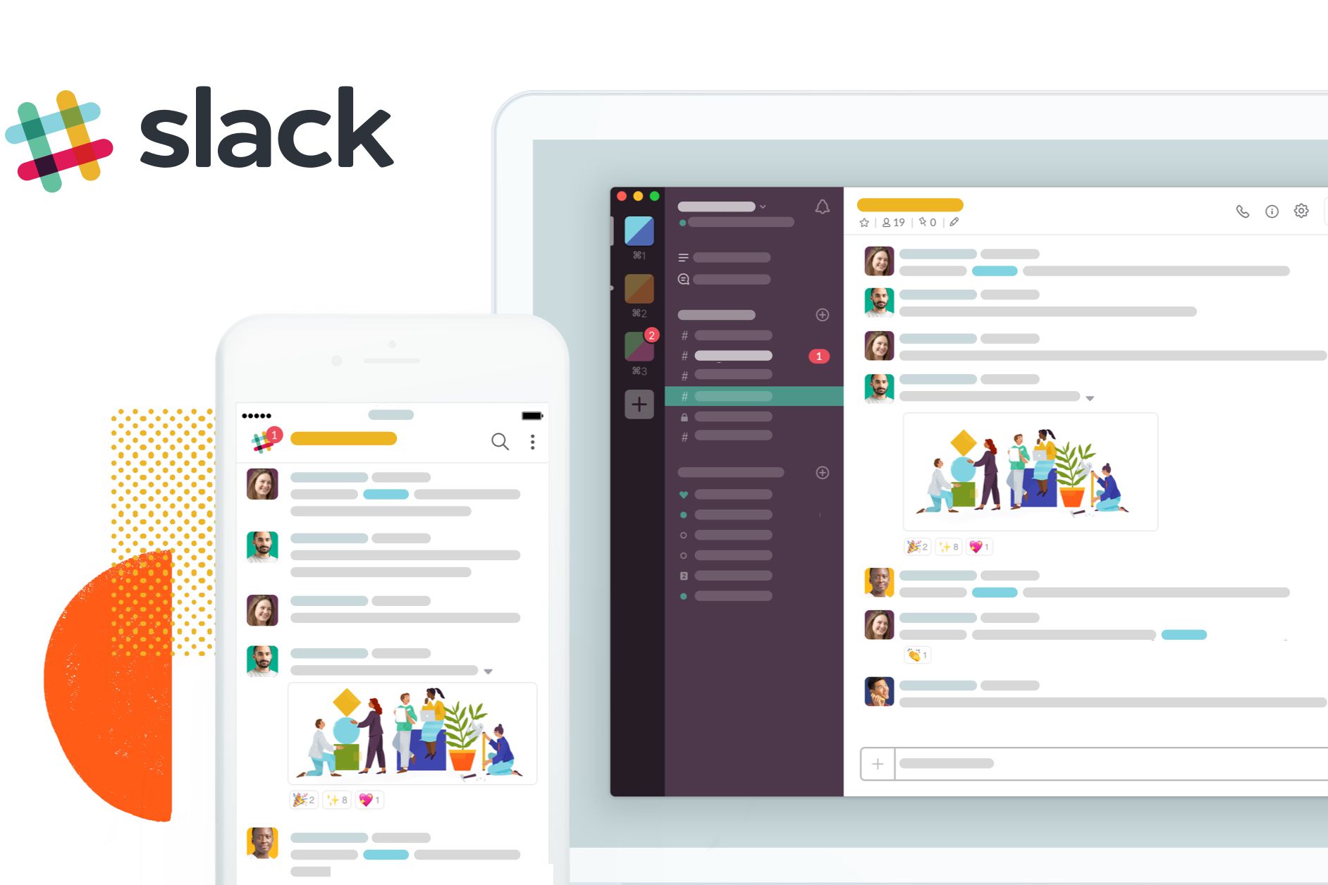 Slack je jedním z příkladů platformy SaaS