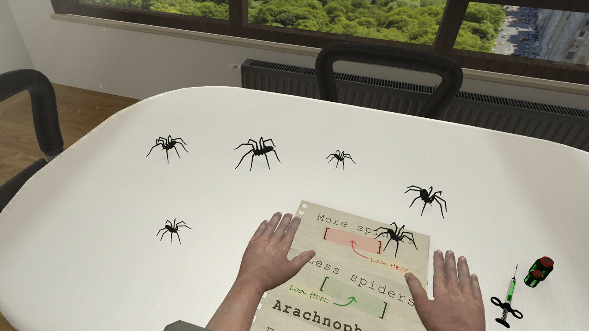 Arachnophobia (aplikace VR)