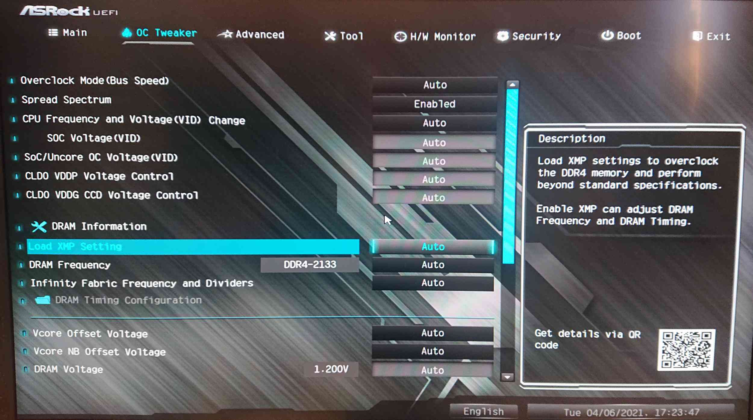 Reproduktor ASRock UEFI Bios OC