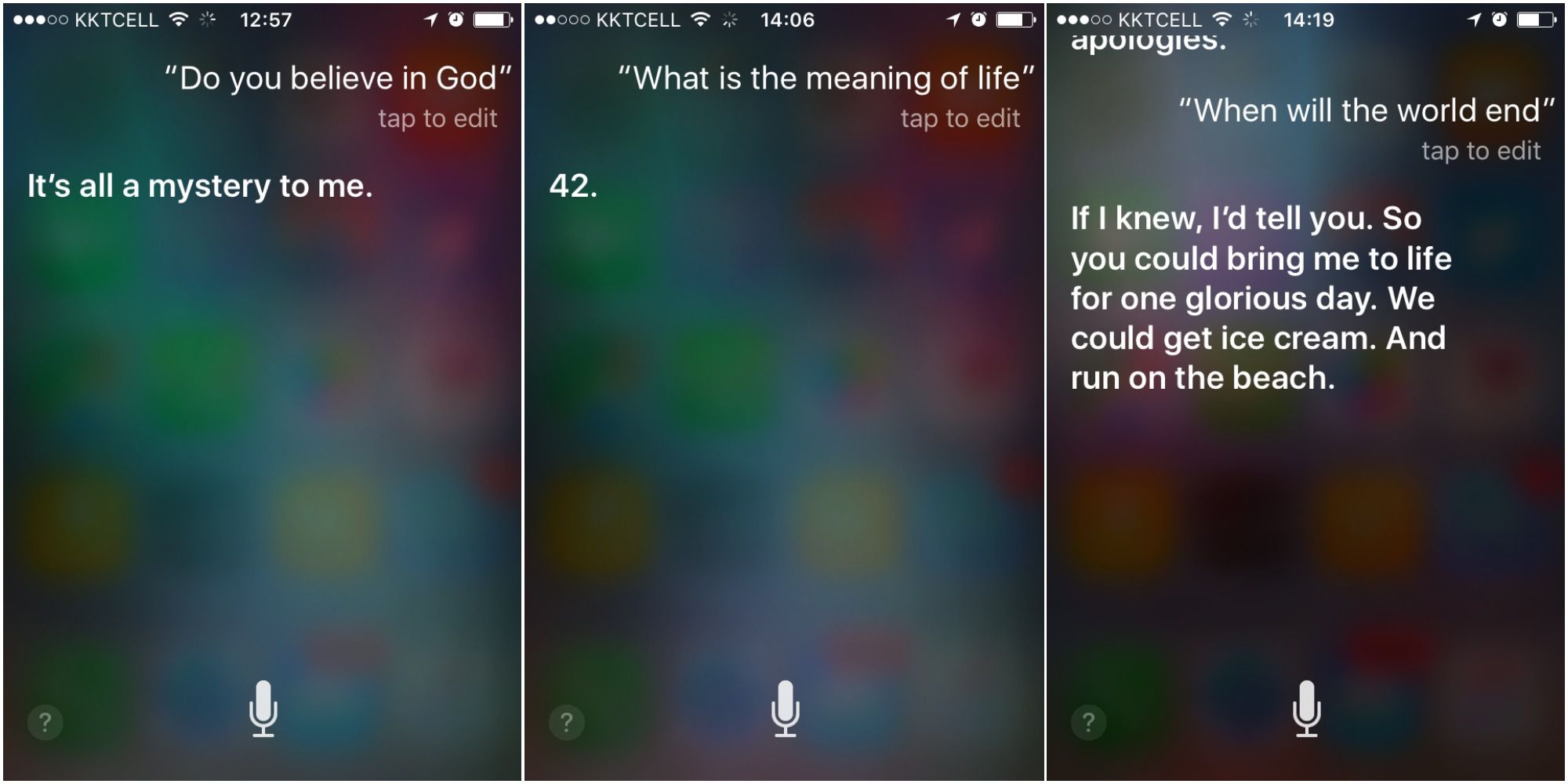 Zeptat se Siri na velké otázky života