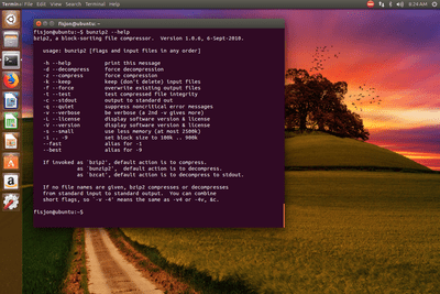 bunzip2 Informace o příkazu Ubuntu