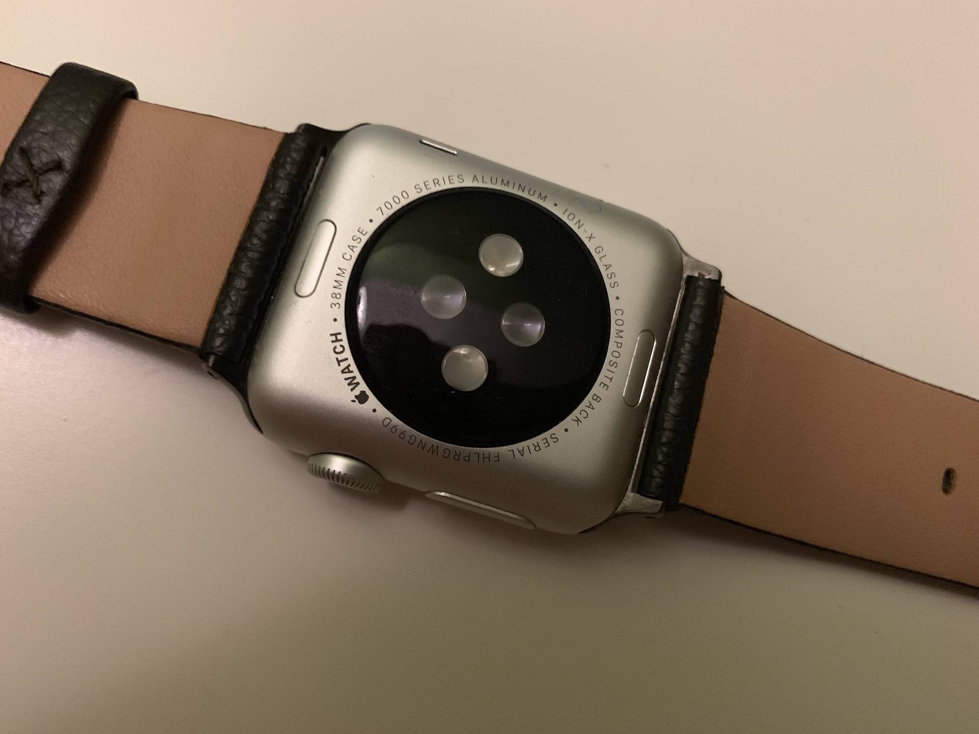 Zadní strana Apple Watch