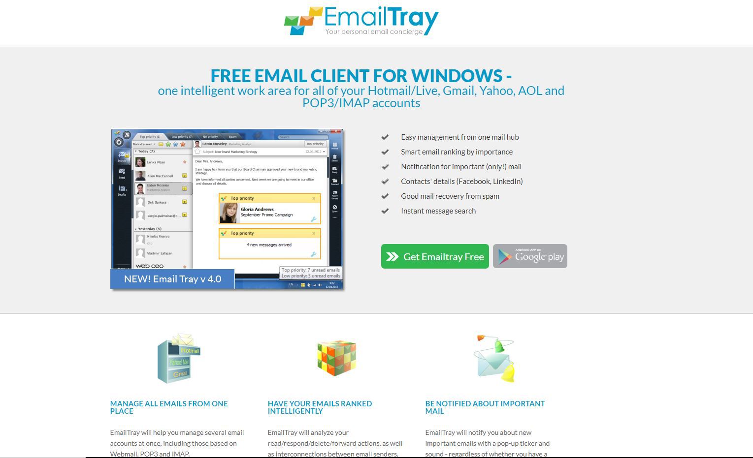 Web EmailTray