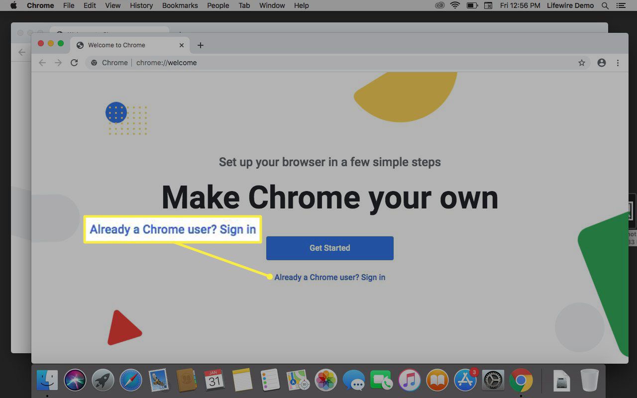 Google Chrome vyzývá k přidání uživatele.