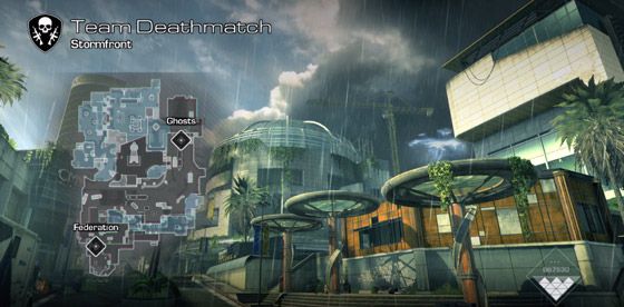 Screenshot z mapy Call of Duty: Ghosts Stormfront