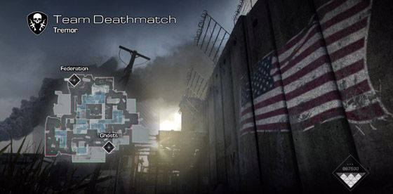 Screenshot z mapy Call of Duty: Ghosts Tremor