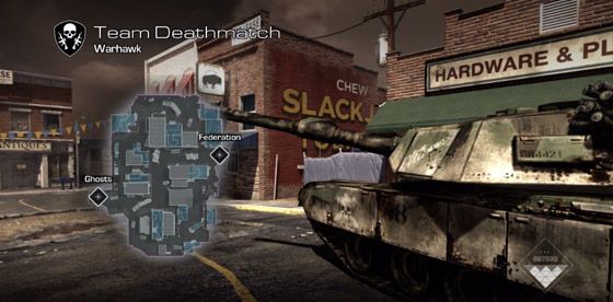 Screenshot z mapy Call of Duty: Ghosts Warhawk