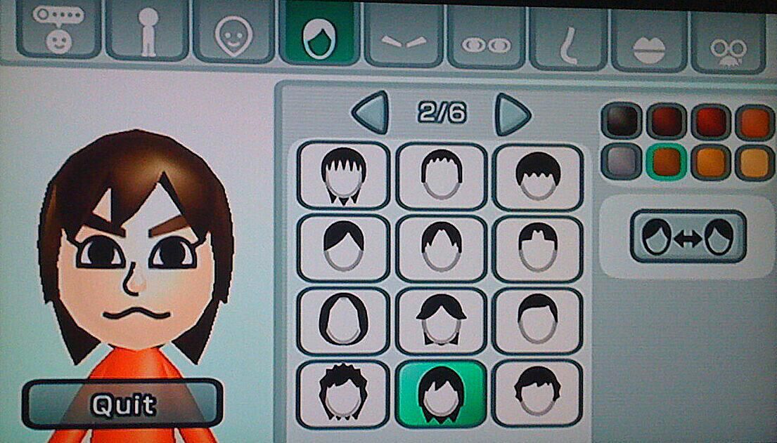 Mii design hlavy