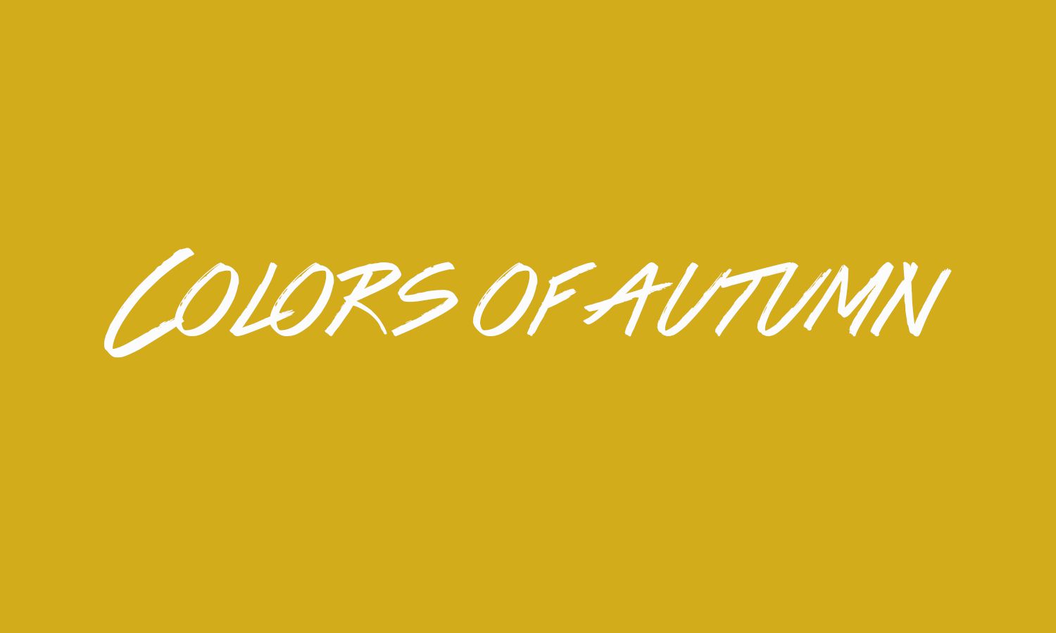Písmo Colours of Autumn
