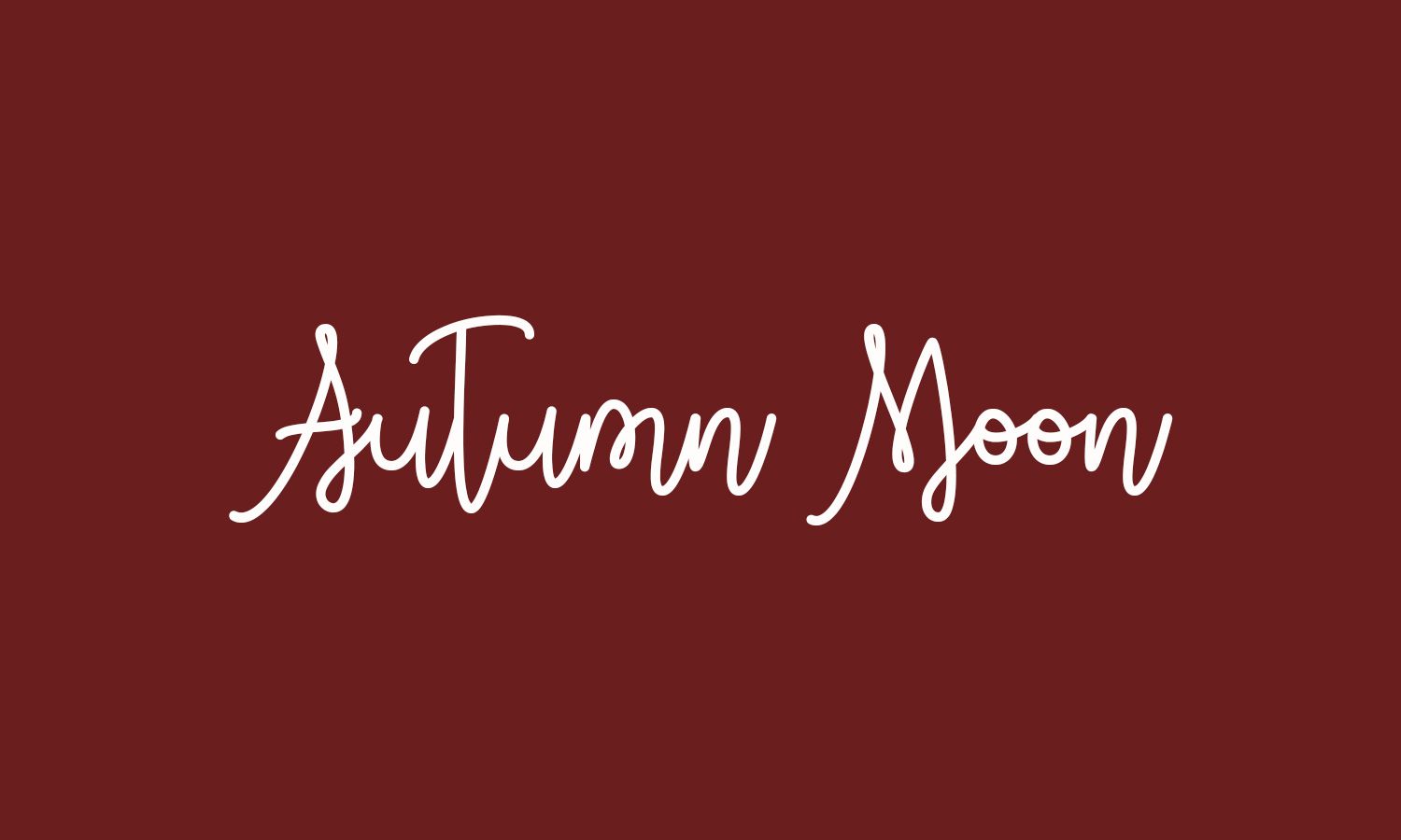 Písmo Autumn Moon