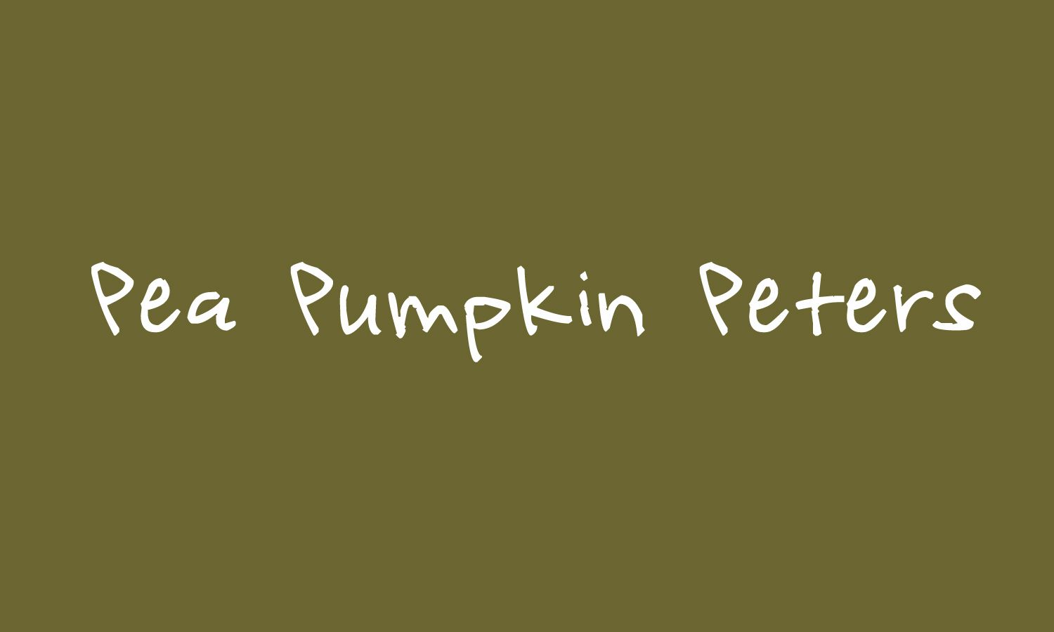 Pea Pumpkin Peters