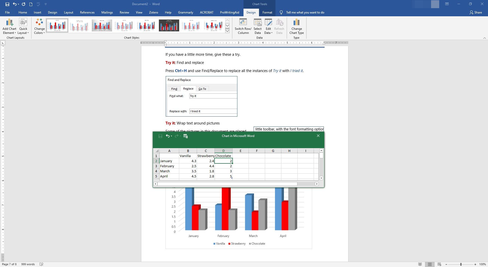 Data byla zadána do grafu v aplikaci Microsoft Word.